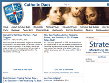 Tablet Screenshot of catholicdadsonline.org